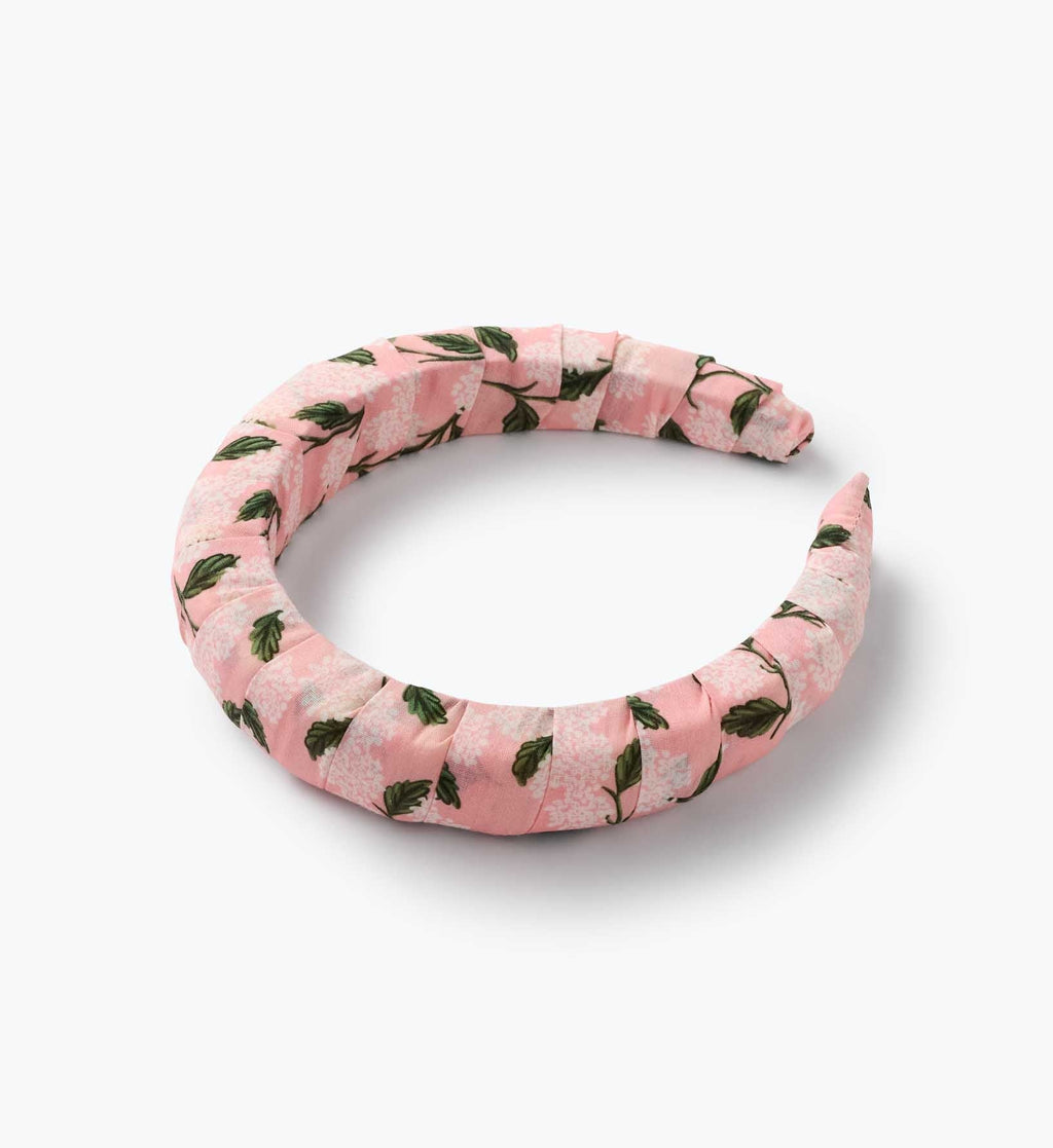Wrapped Headband - Pink Hydrangea