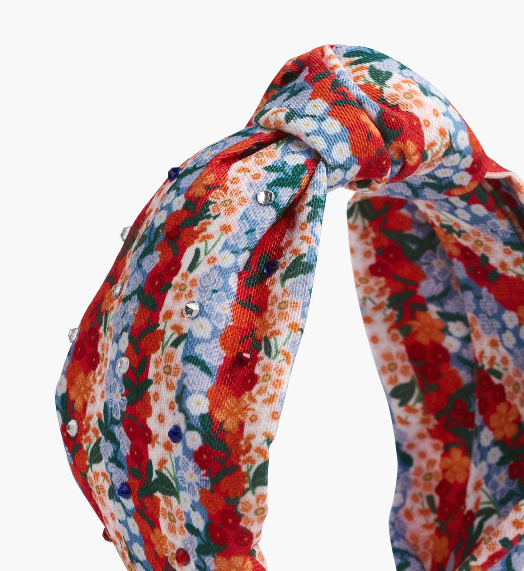 Knotted Headband - Americana Stripe
