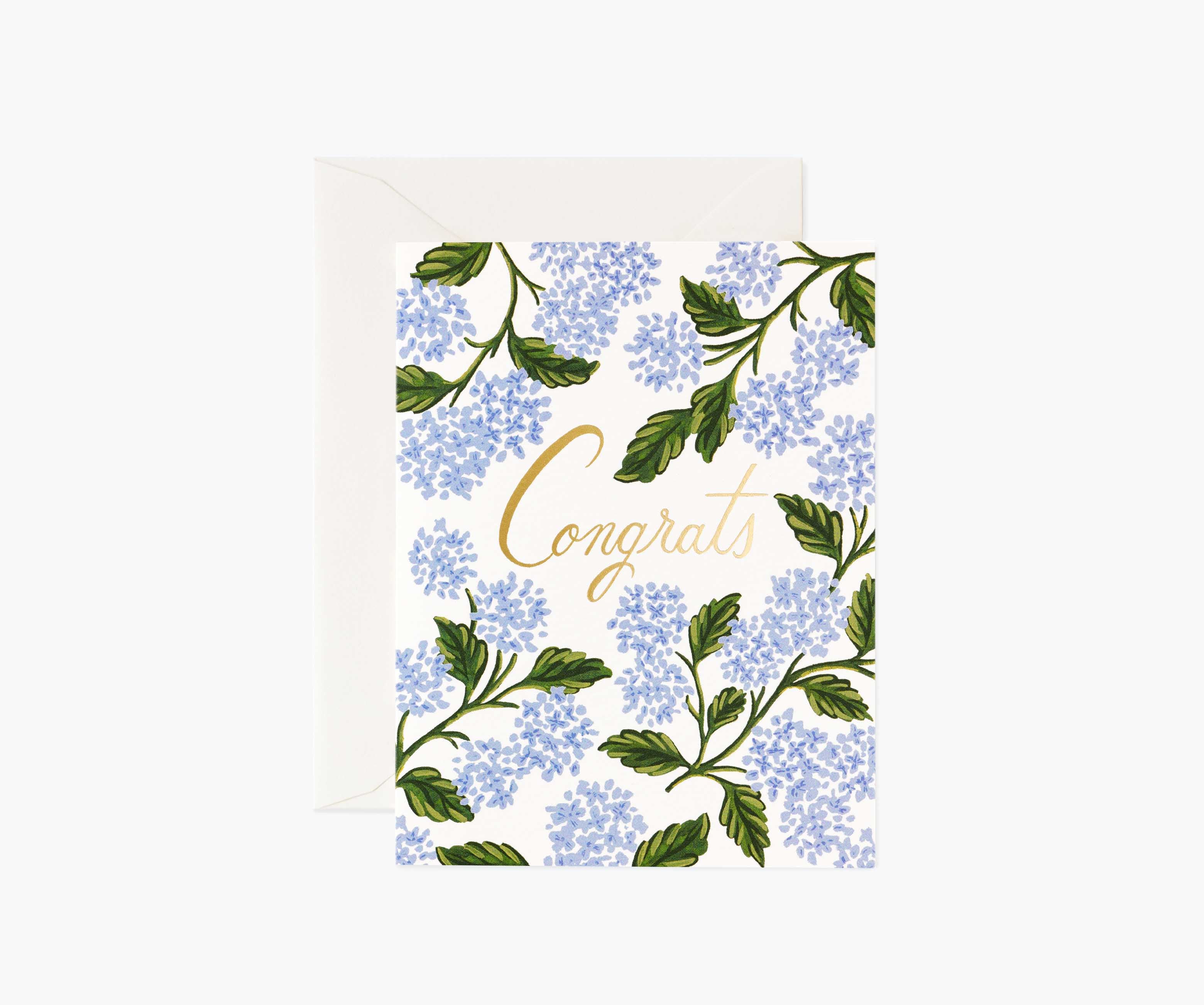 Hydrangea Congrats Cards - Boxed Set