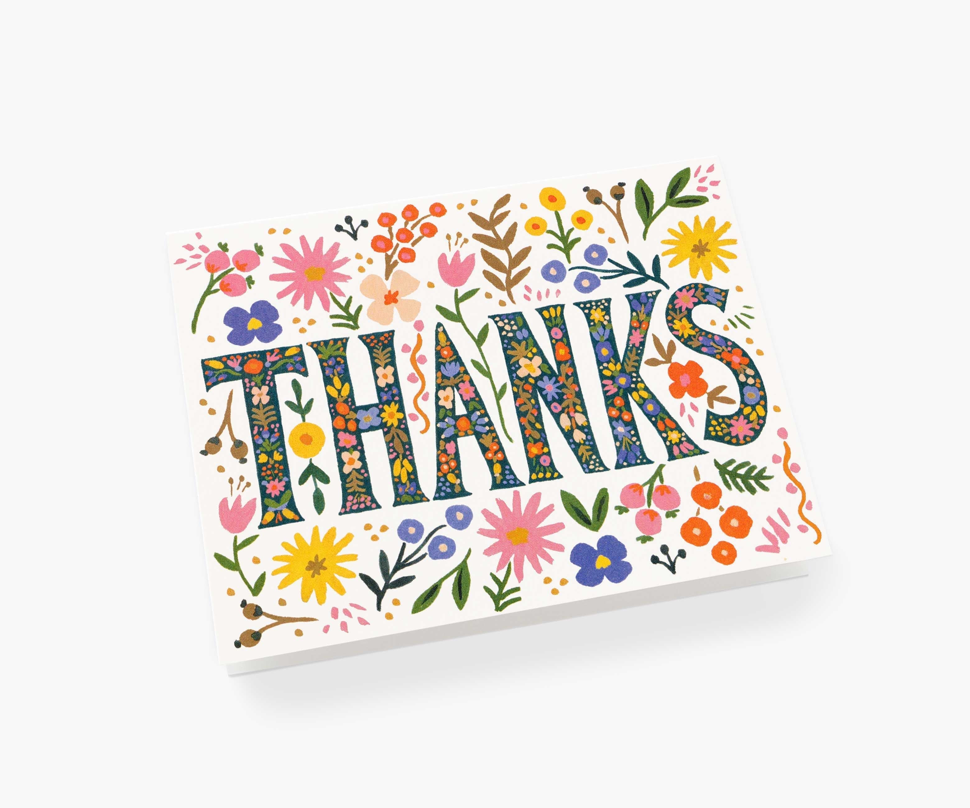 Floral Thanks Thank You Cards - Boxed Set